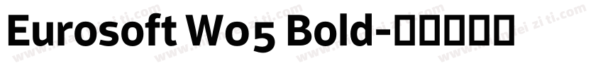 Eurosoft W05 Bold字体转换